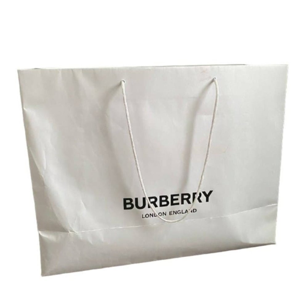 Burberry White Tote Bag